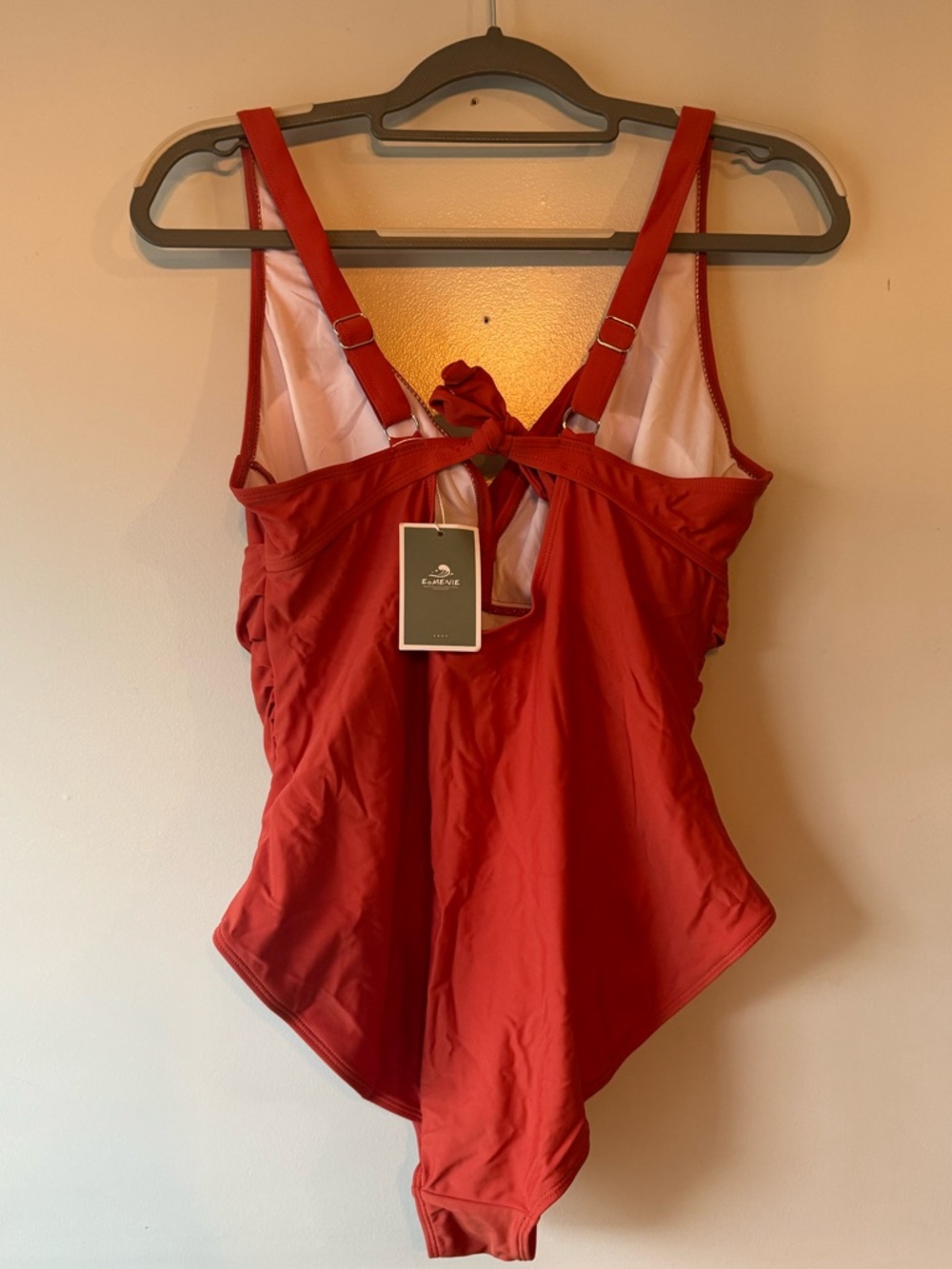 EoMENIE orange One-Piece  Swimsuit NWT XL - Picture 4 of 7